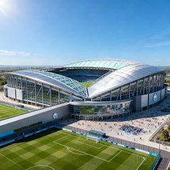 曼城伊蒂哈德球场扩建效果图
